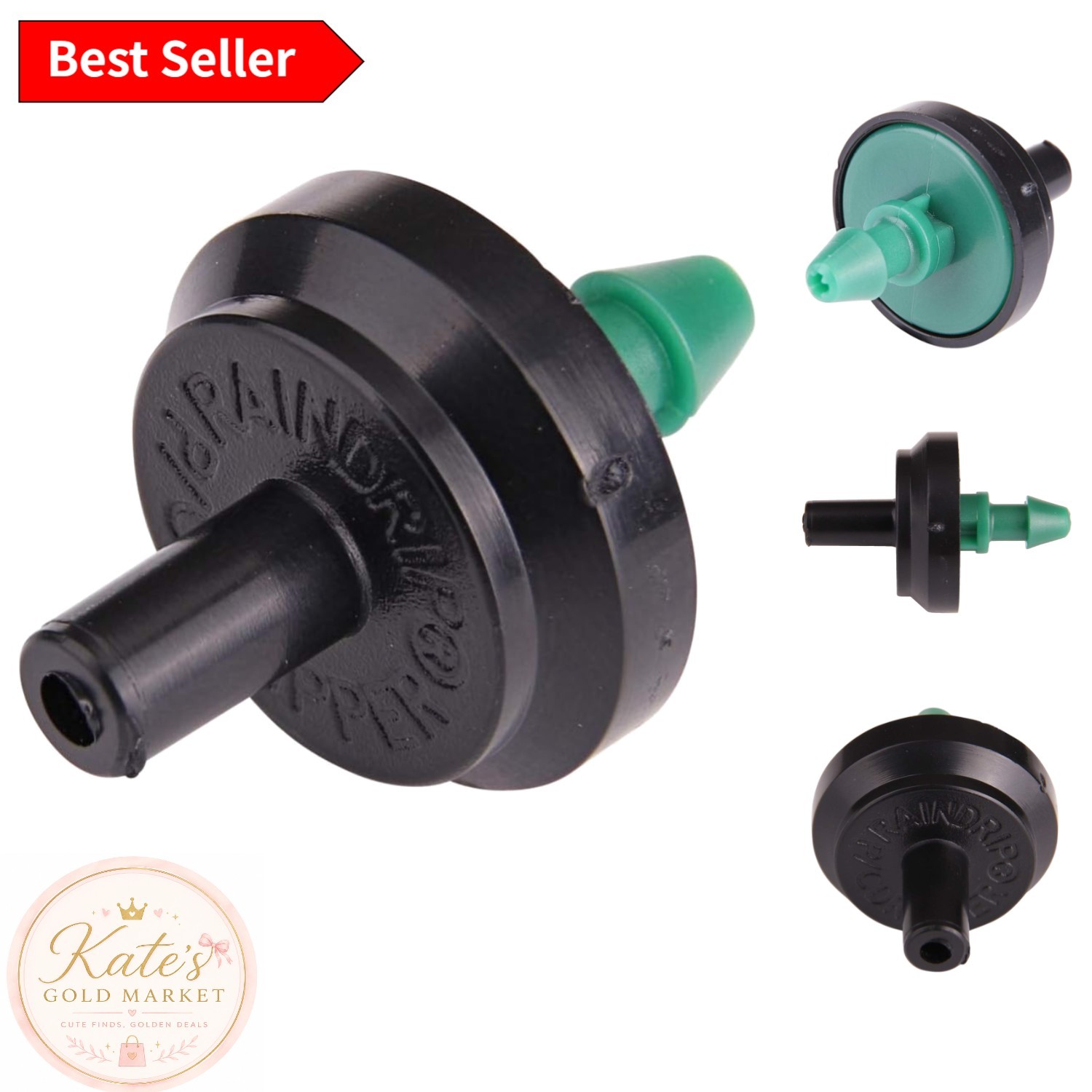 10-Pack 2 GPH Pressure Compensating Drippers for Reliable Garden Irrigation