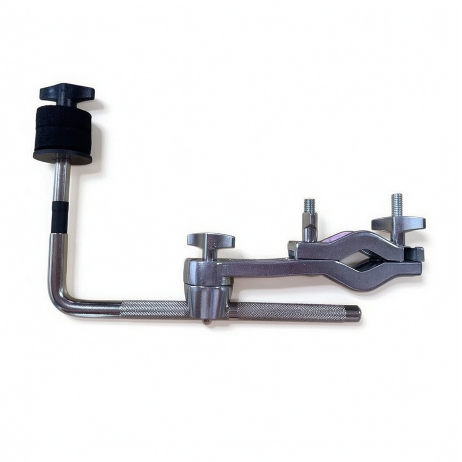 Drum Hardware Extension Clamp Space-Saving Drum Clamp with L-Rod Heavy Duty