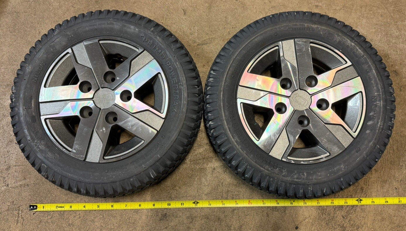 GRAY Quantum Q6 Edge 2.0 wheelchair jazzy drive tires & wheels Pr1mo 3.00x8 Foam