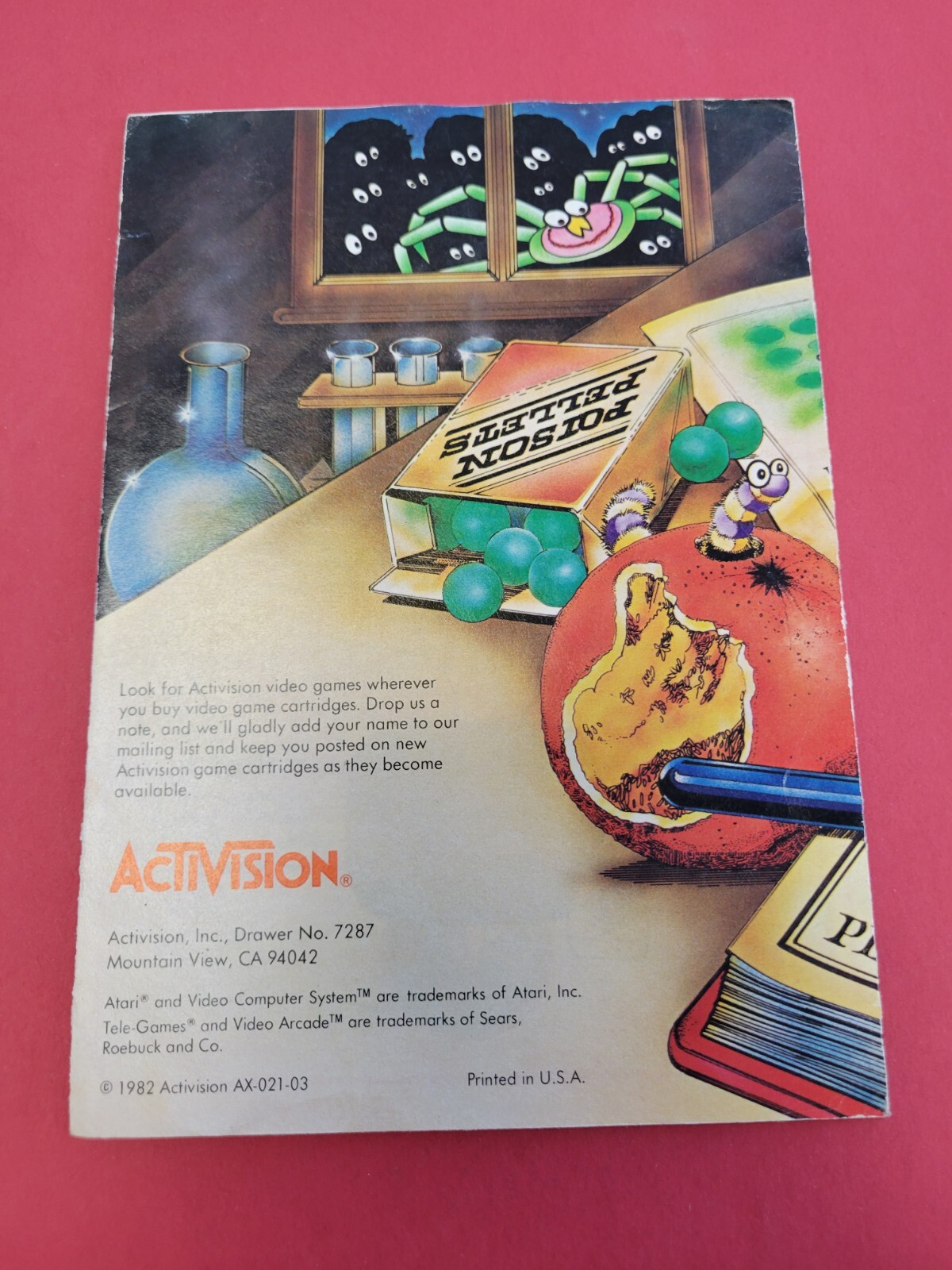 spider fighter atari 2600 Manual Only