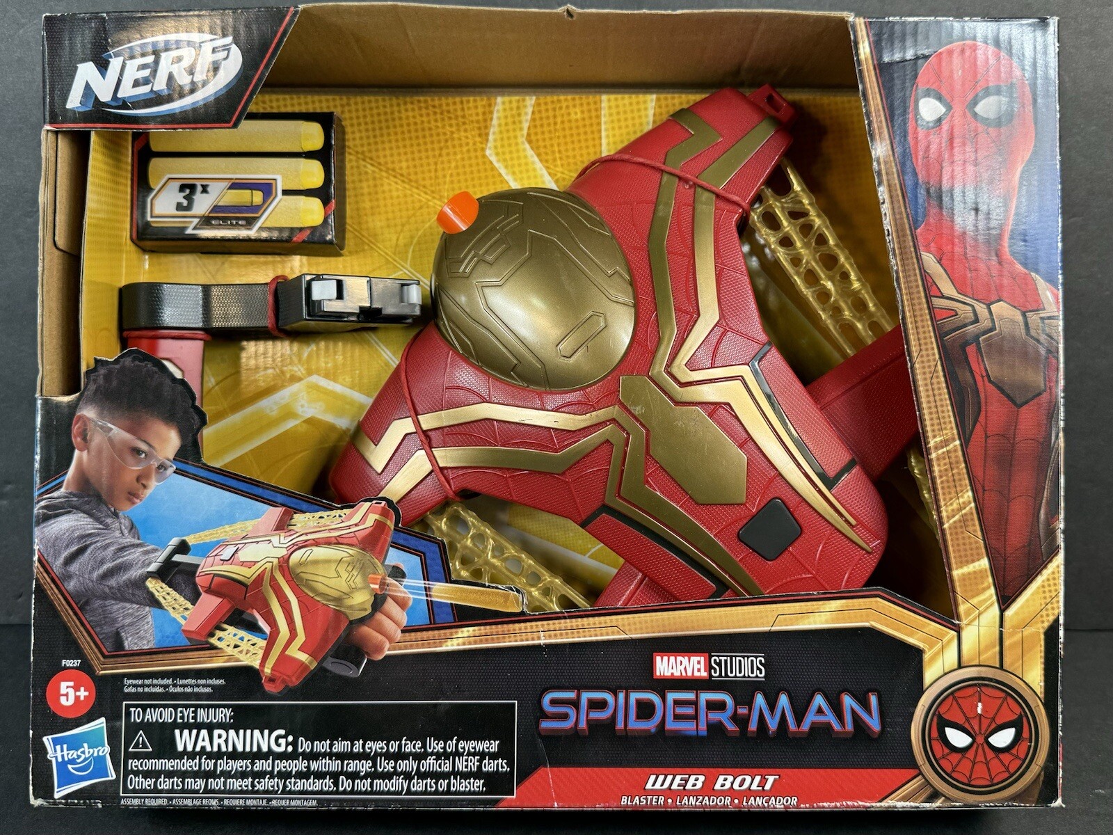 Spider-Man Web Bolt Nerf Gun Toy