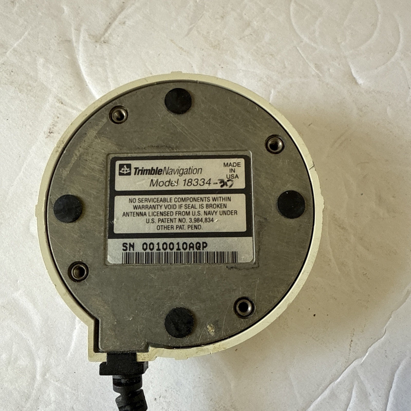 TRIMBLE NAVIGATION OUTDOOR/EXTERNAL GPS MODEL 18334
