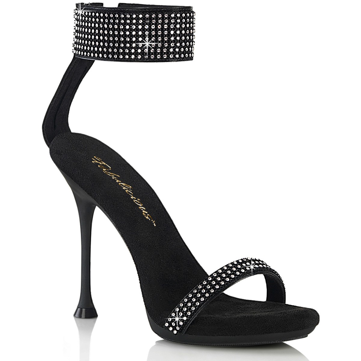 Pleaser Fabulicious 4" Heel Ankle Strap Rhinestone Sandals Adult Women Cupid/440