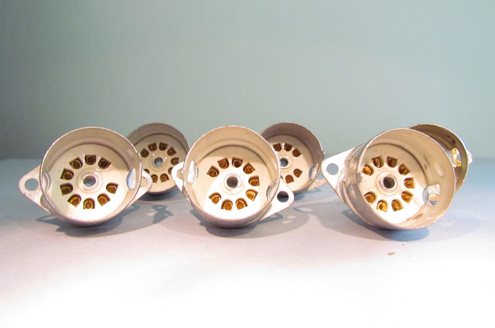 Vacuum Tube Sockets by EBY ELCO and Others NOS 35 Pieces