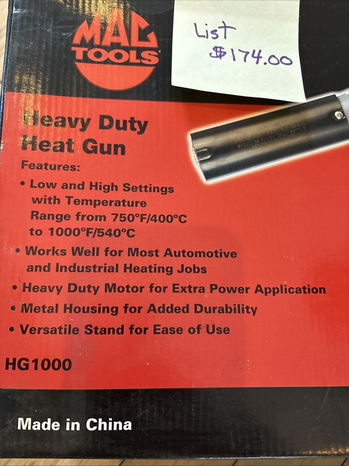 Mac Tools Heavy Duty Heat Gun
