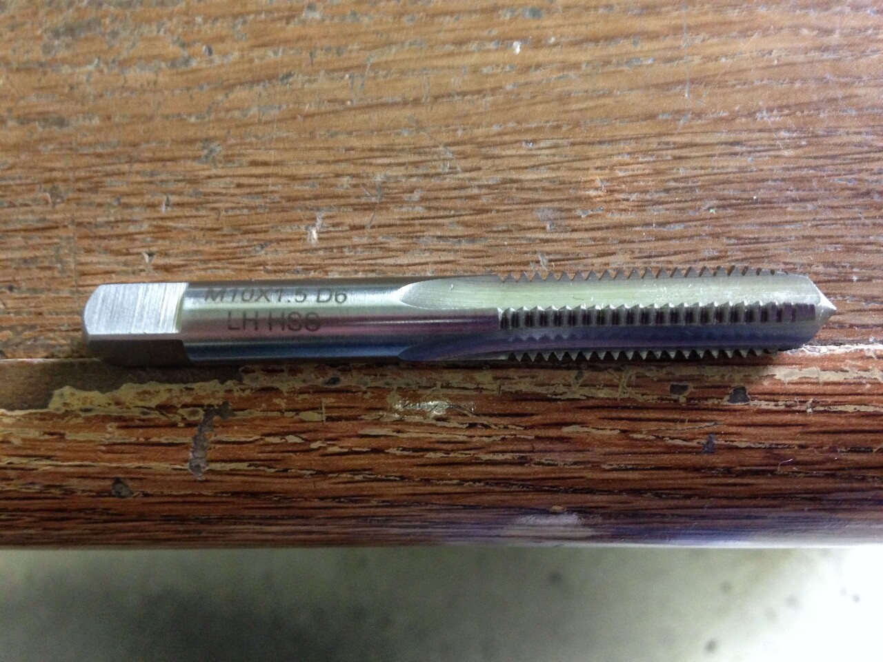 M10 X 1.50 4 FLUTE HIGH SPEED STEEL LEFT HAND PLUG TAP