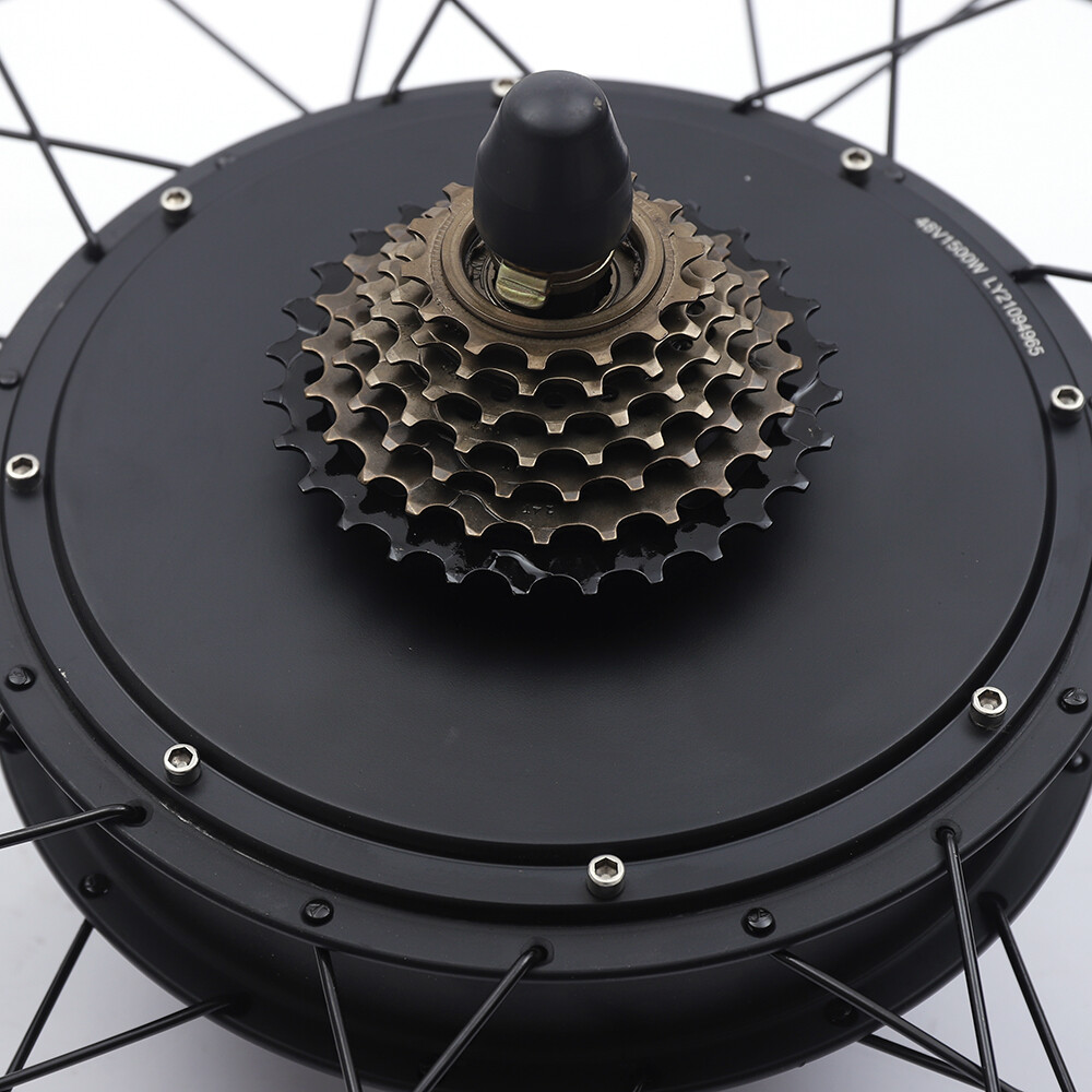 26" Rear Hub Motor LCD E-Bike Electric Bicycle Conversion Kit Fat Tire 48V 1500W