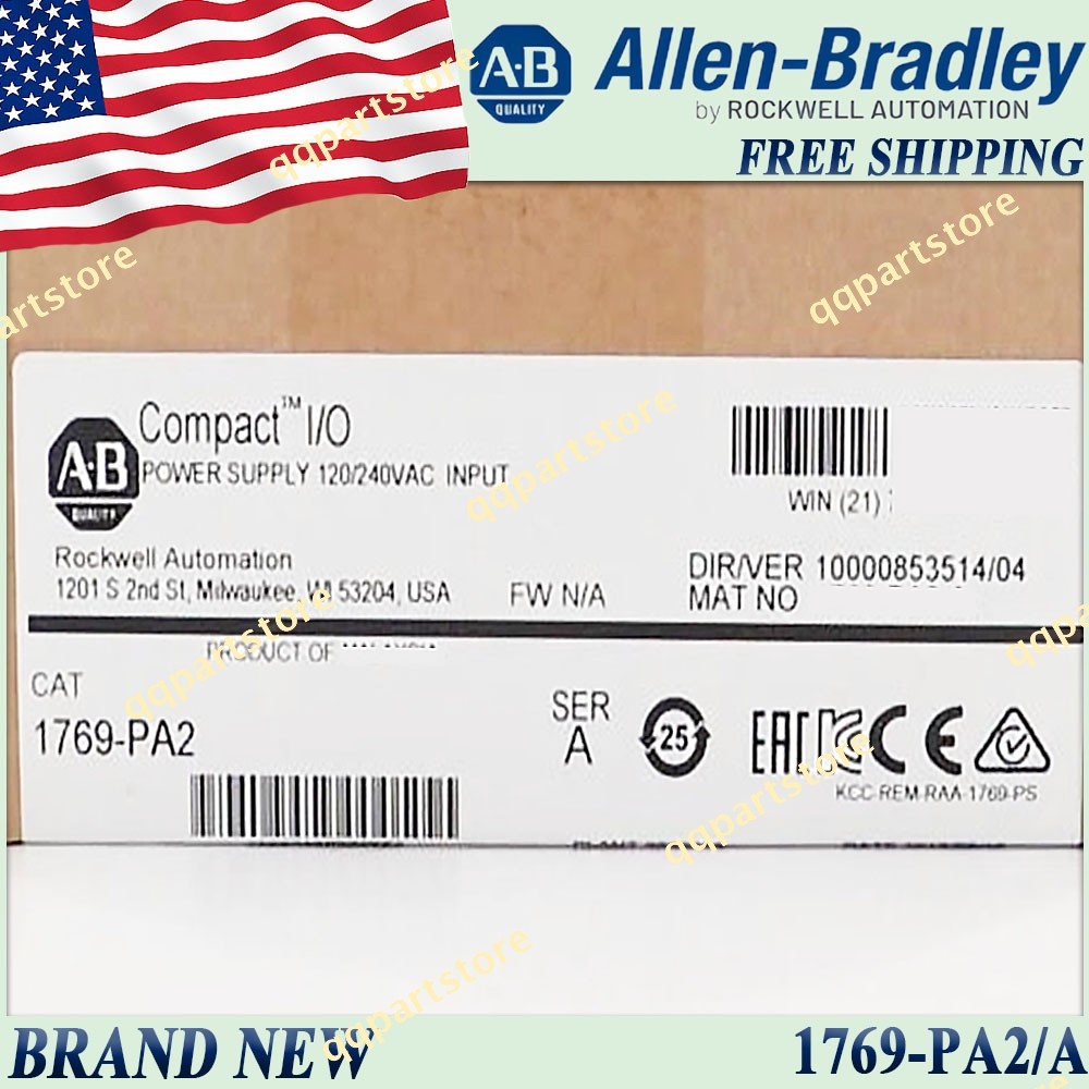 Brand New AB 1769-PA2/A CompactLogix AC Power Supply Free Ship US AB