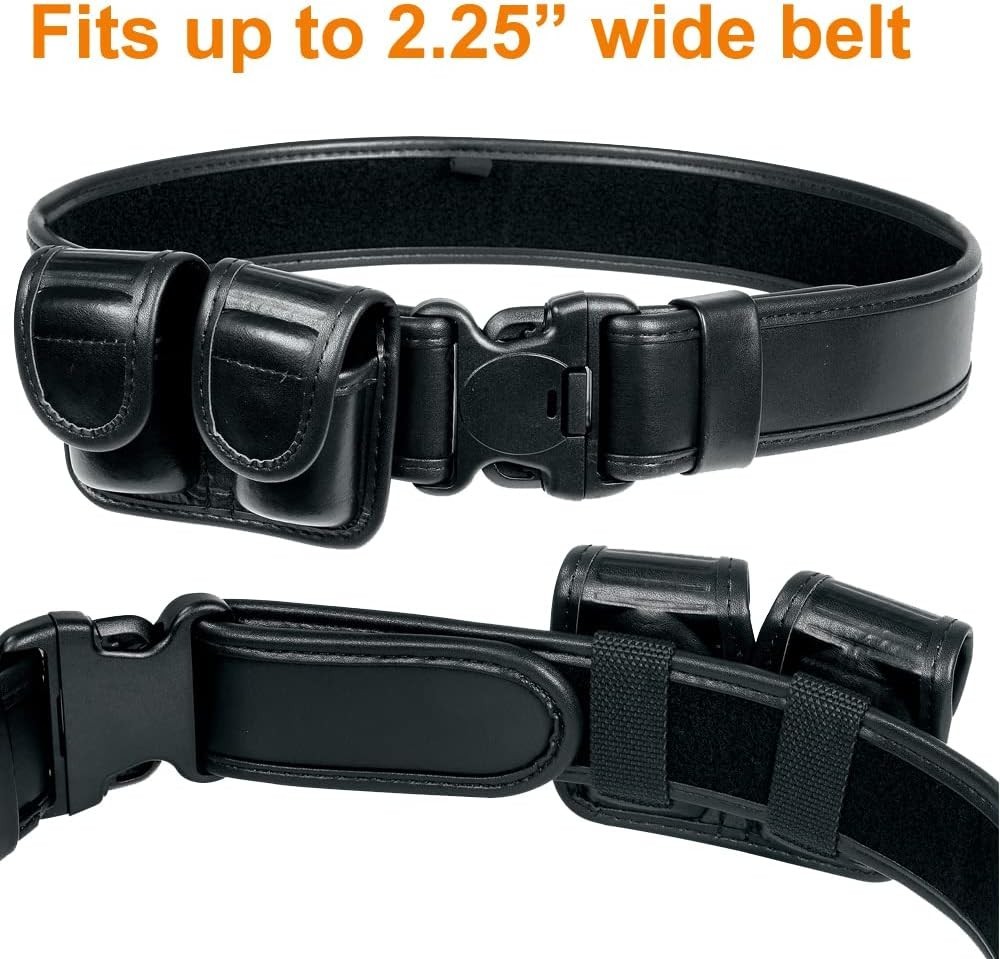 Black Nylon Speed Loader Pouch for .38/.357 - Secure and Lightweight