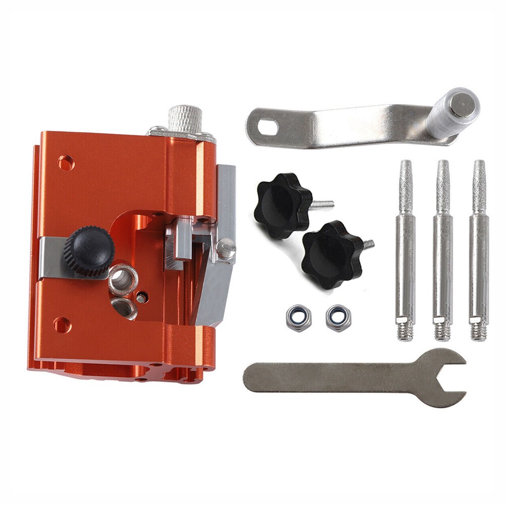 Chainsaw Chain Sharpening Jig Portable Hand Crank Sharpener Tool Set