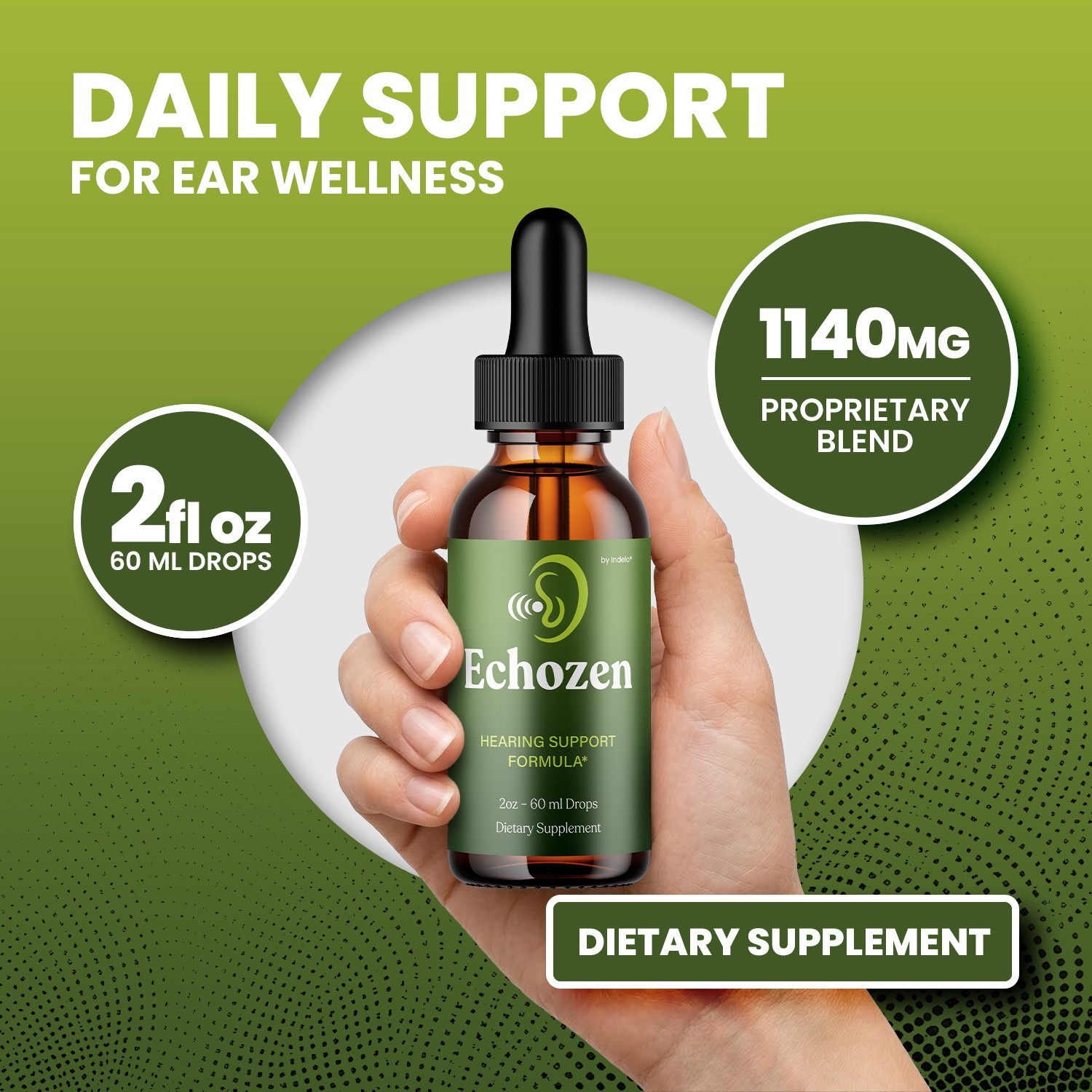 (3 Pack) Echozen – Echo Zen Liquid for Healthy Ear Drops Support Supplement