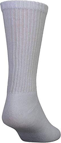 3-12 Pairs For Mens Gray Sports Athletic Work Crew Socks Cotton Size 9-11 10-13