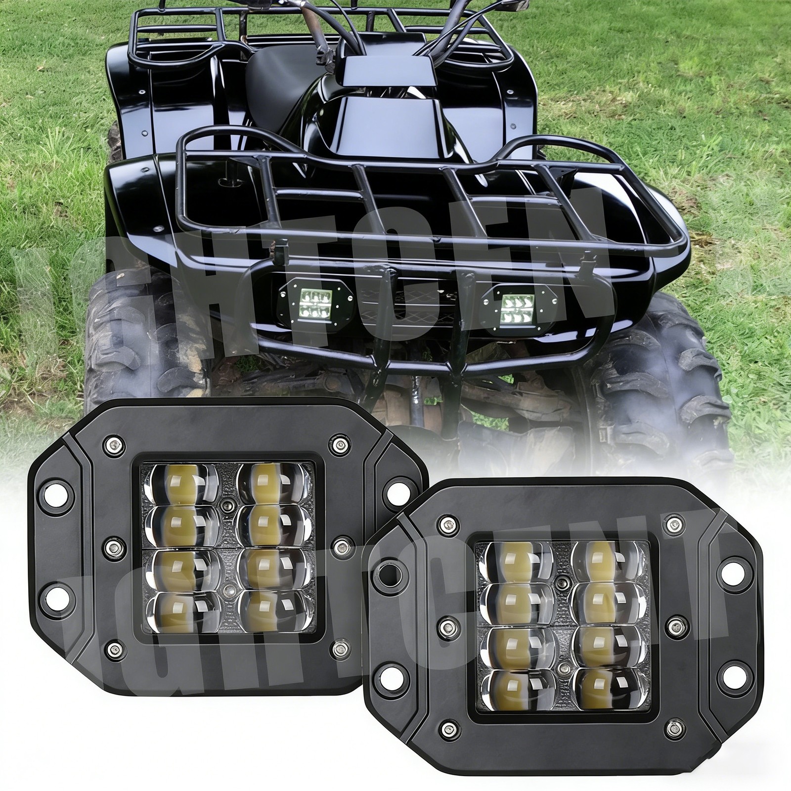 For 1994-2000 Honda FourTrax 300 LED Work Fog Light Pods Spot Beam Headlight 5''