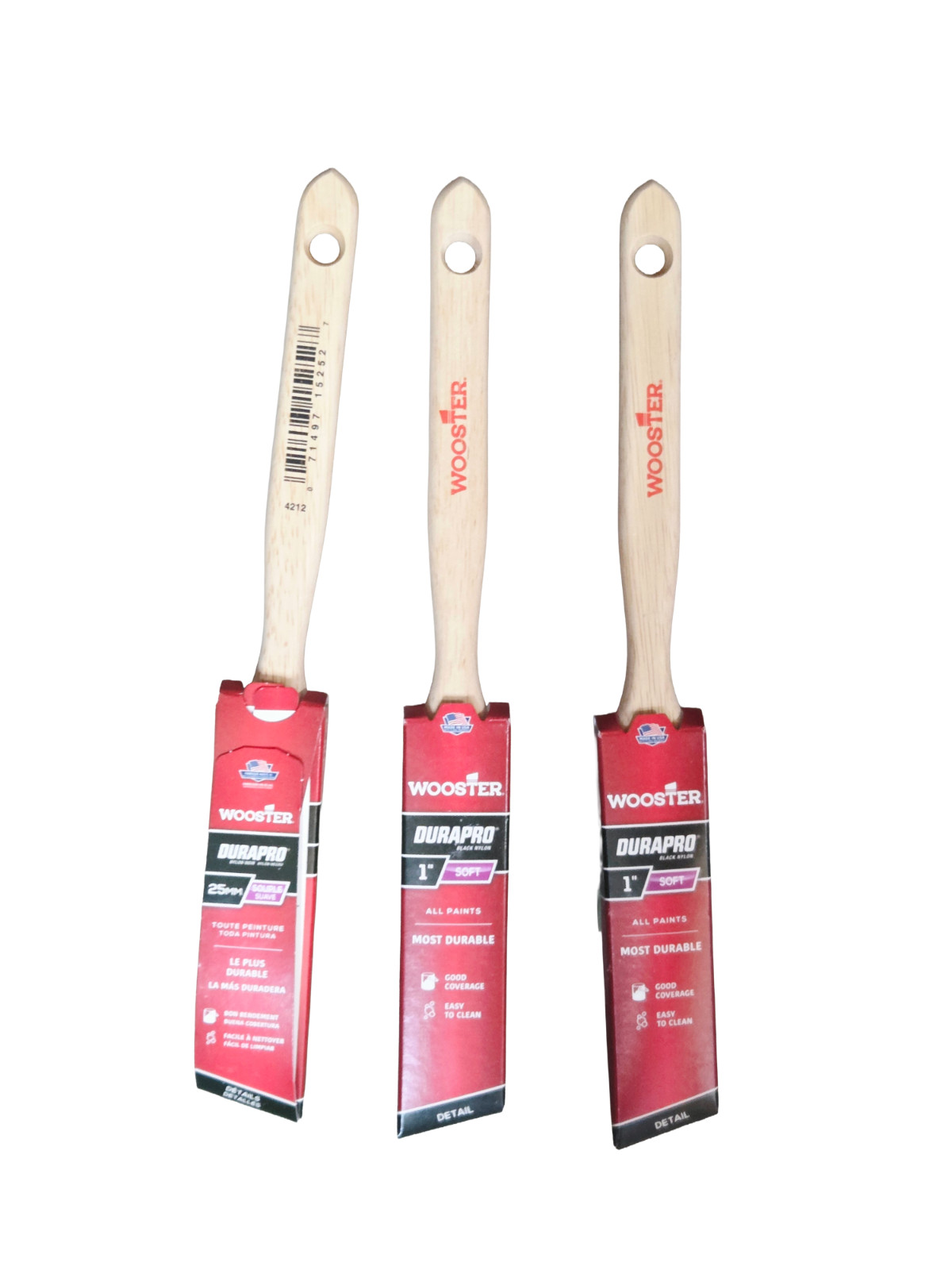 wooster 1'' soft paint brush 3pk