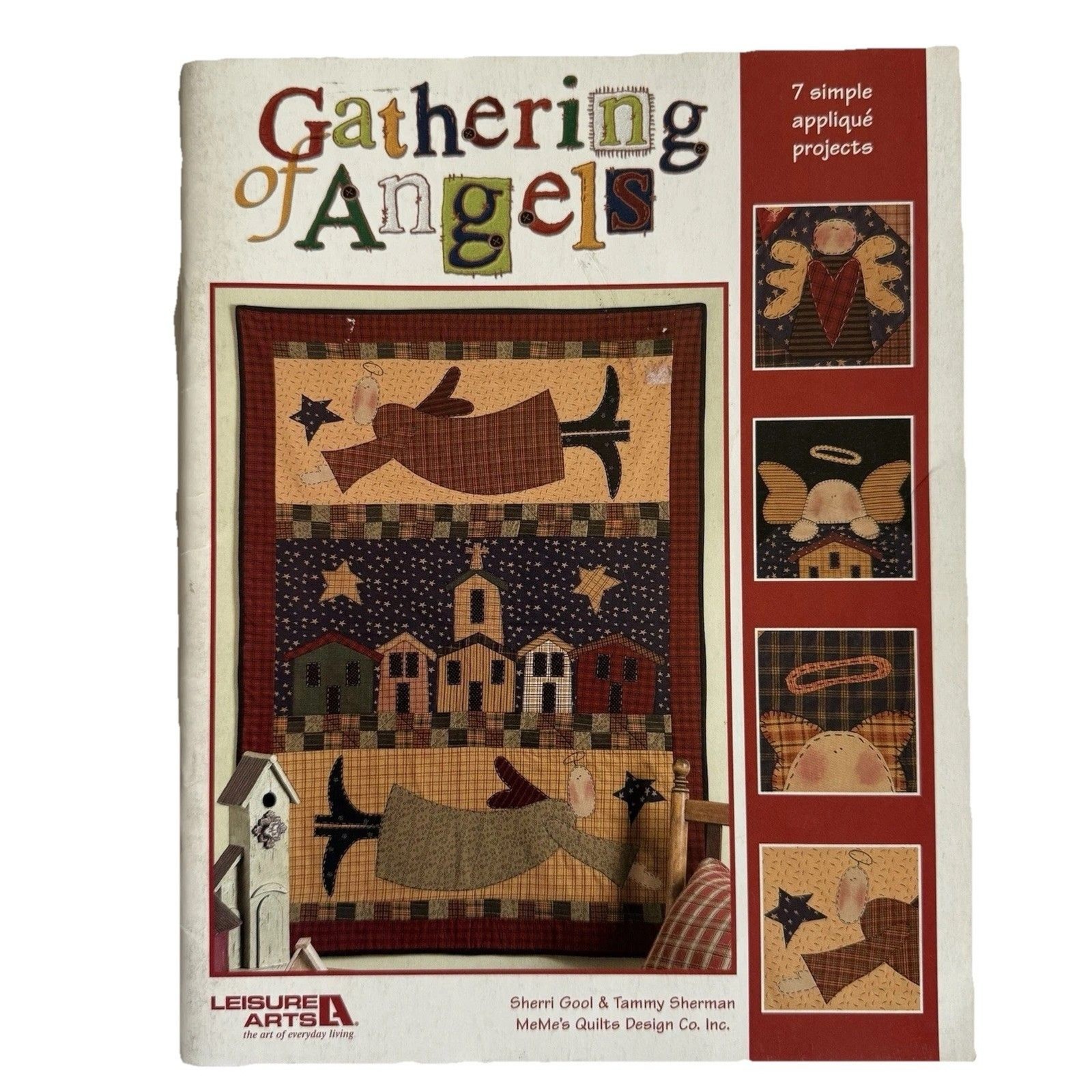 GATHERING OF ANGELS Quilting & Applique Patterns Projects Booklet Leisure Arts