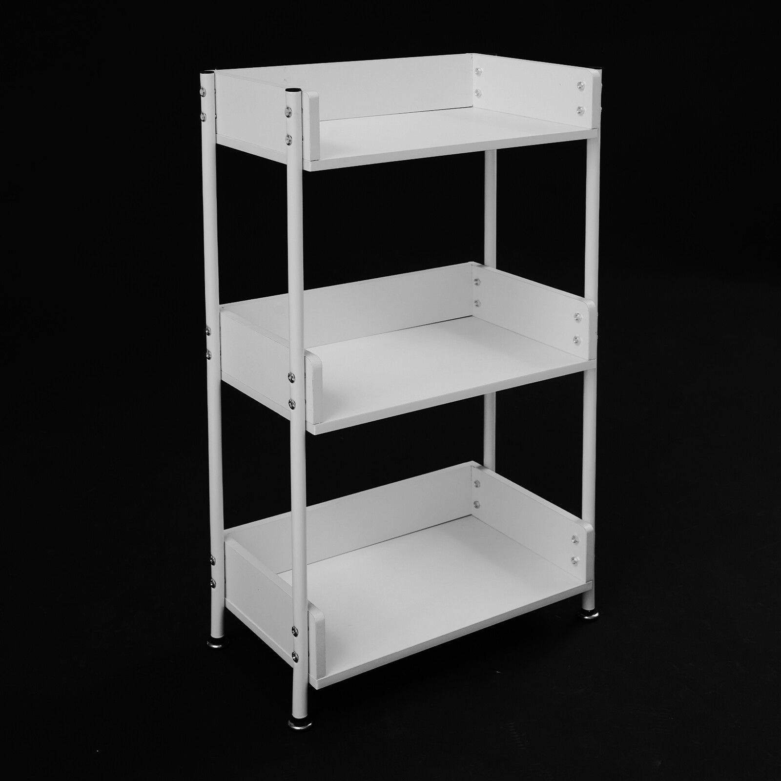 3 Tier Portable Bookshelf Bookcase For Small Space Dorm Open Three Shelf Display
