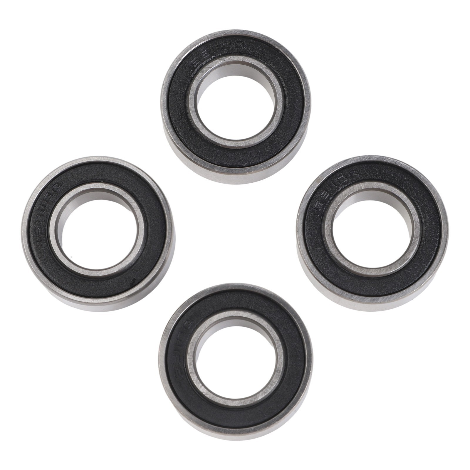 Precision ABEC 1 1631102RS Bicycle Bearing Set of 4 for Seamless Rotation