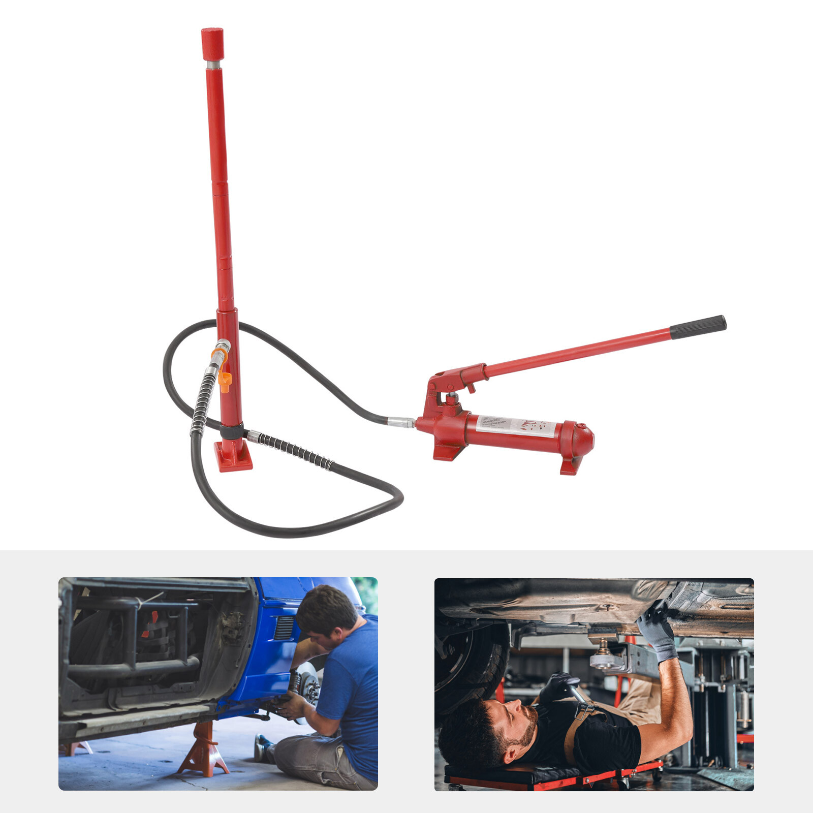 6 Ton Porta Power Hydraulic Jack Auto Body Frame Machine Kit Lift Ram Heavy-Duty