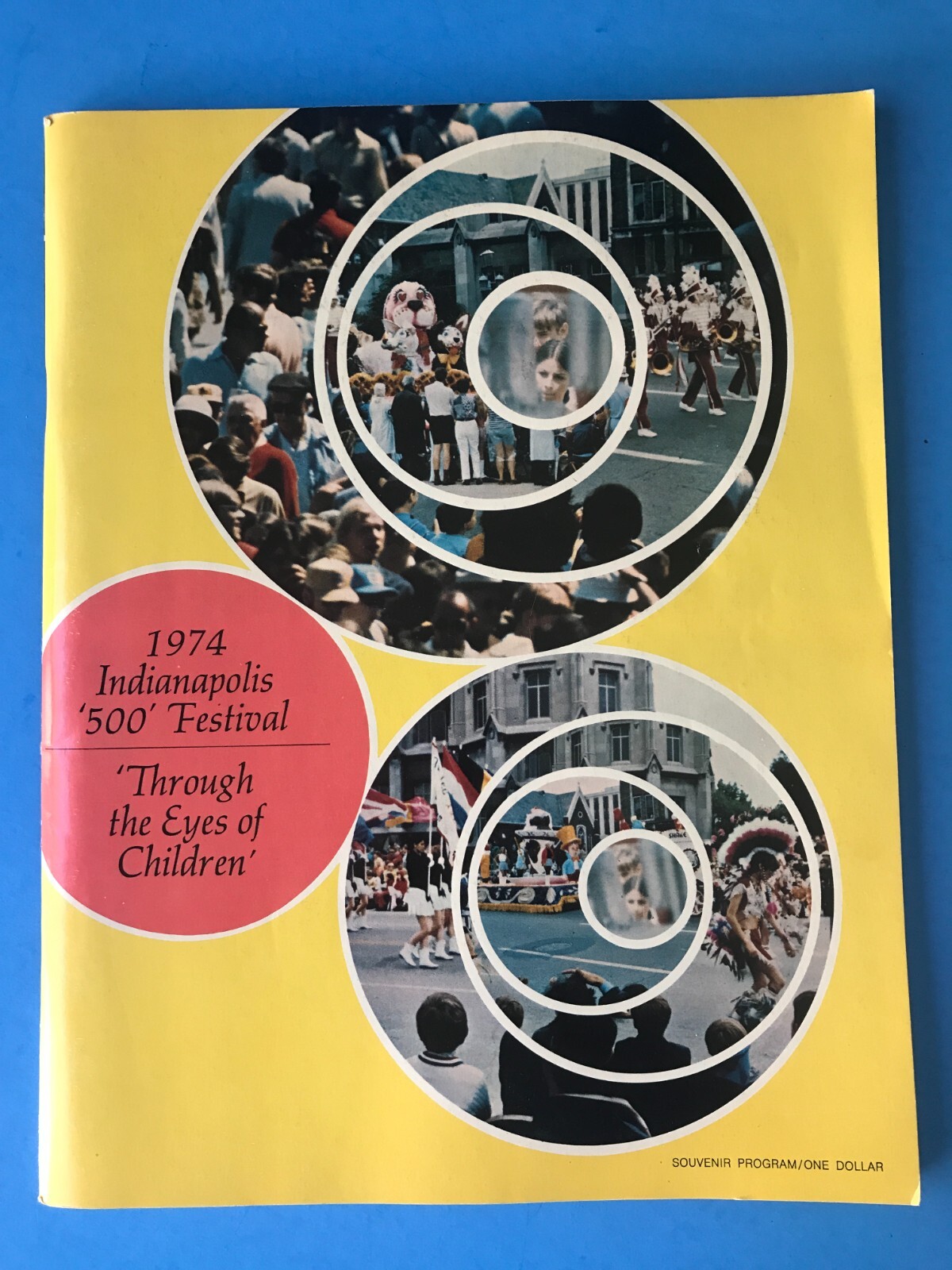 1974 INDIANAPOLIS INDY 500 Festival Program Through Eyes of Children Vintage