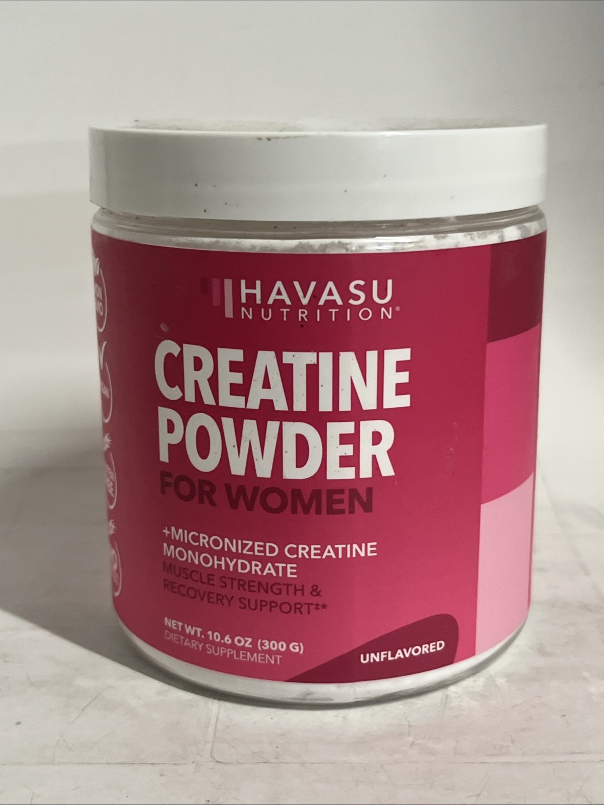 Havasu Micronized Creatine Monohydrate Women Post-Workout Recovery 300g Exp 8/26