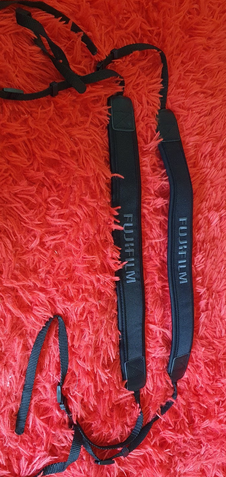 Fujifilm OEM Padded Adjustable Nylon Black Neck Shoulder Camera Strap