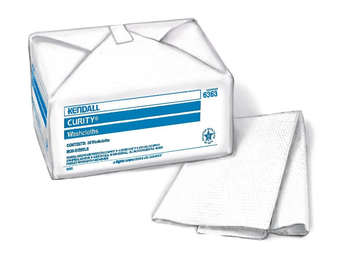Cardinal (6363) Moderate Absorbency Washcloth, 10" x 13" - 100/Pack