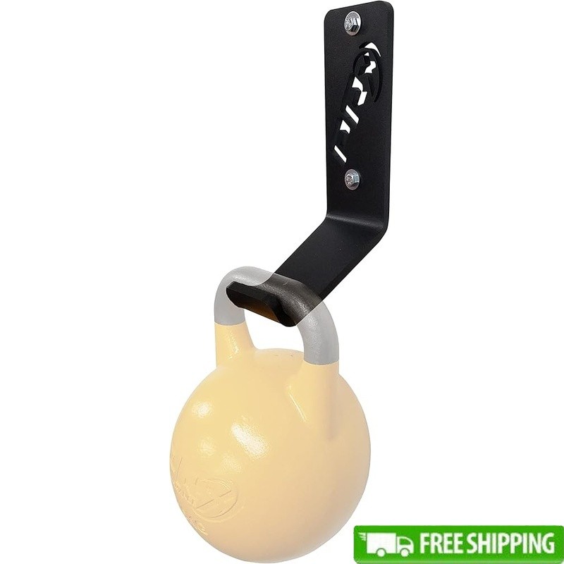 Wall Mounted Kettlebell Rack Heavy Duty 200lb Capacity Alloy Steel Equipment New
