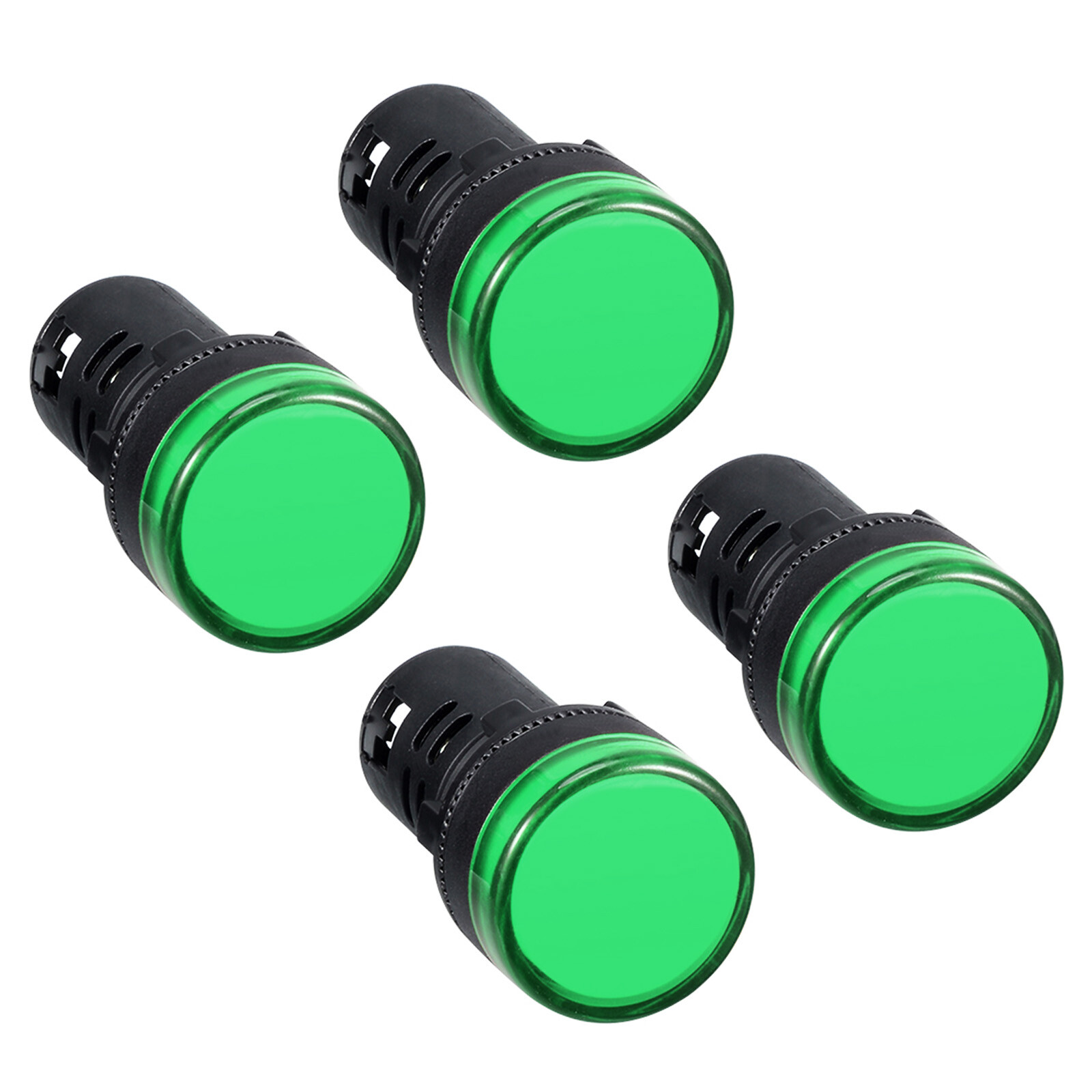 4 Packs LED Indicator Lights Flush Panel Mount Strong Conductivity Great Green