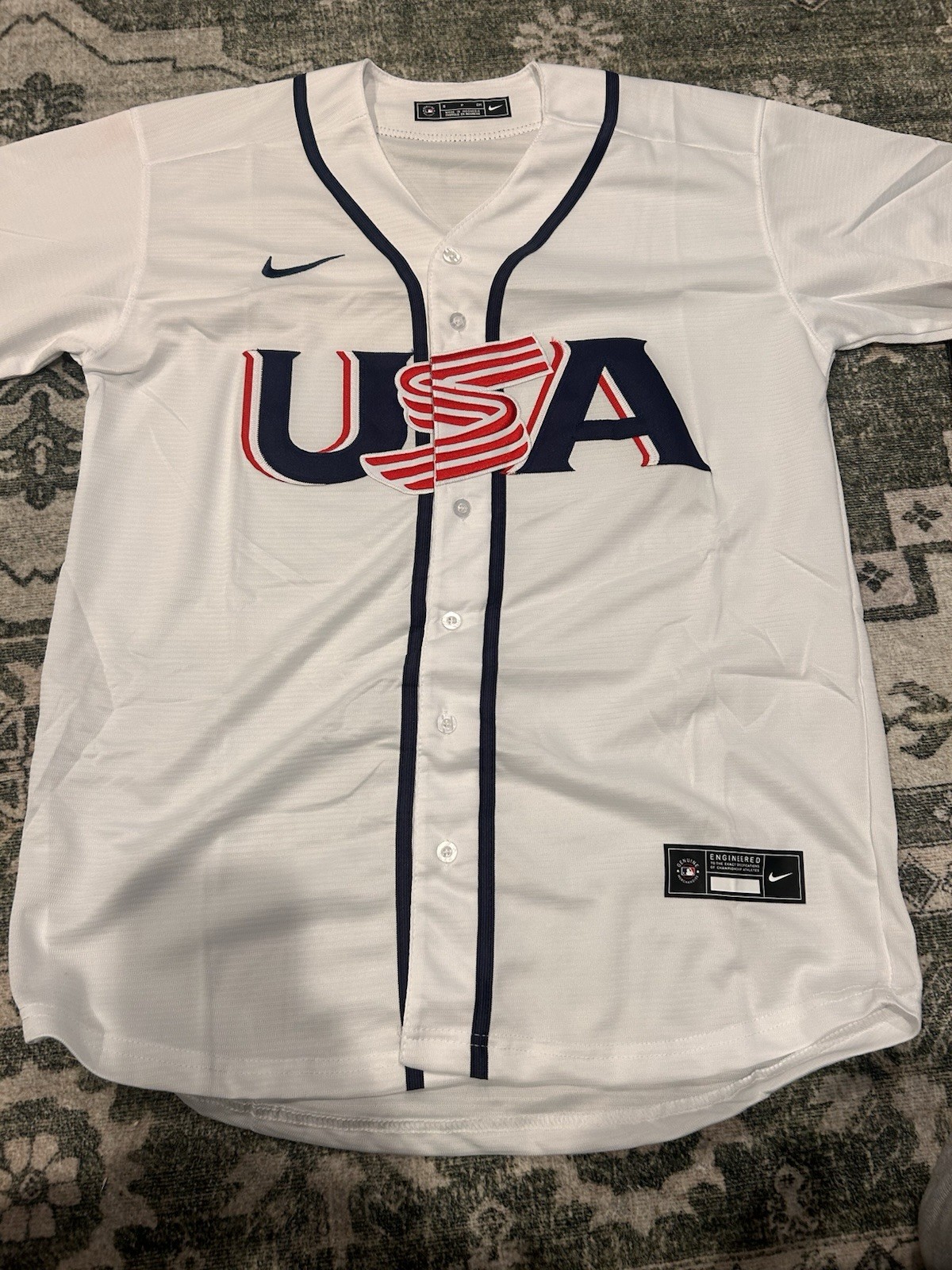 WBC Team USA Adult Blank Jersey Size Large