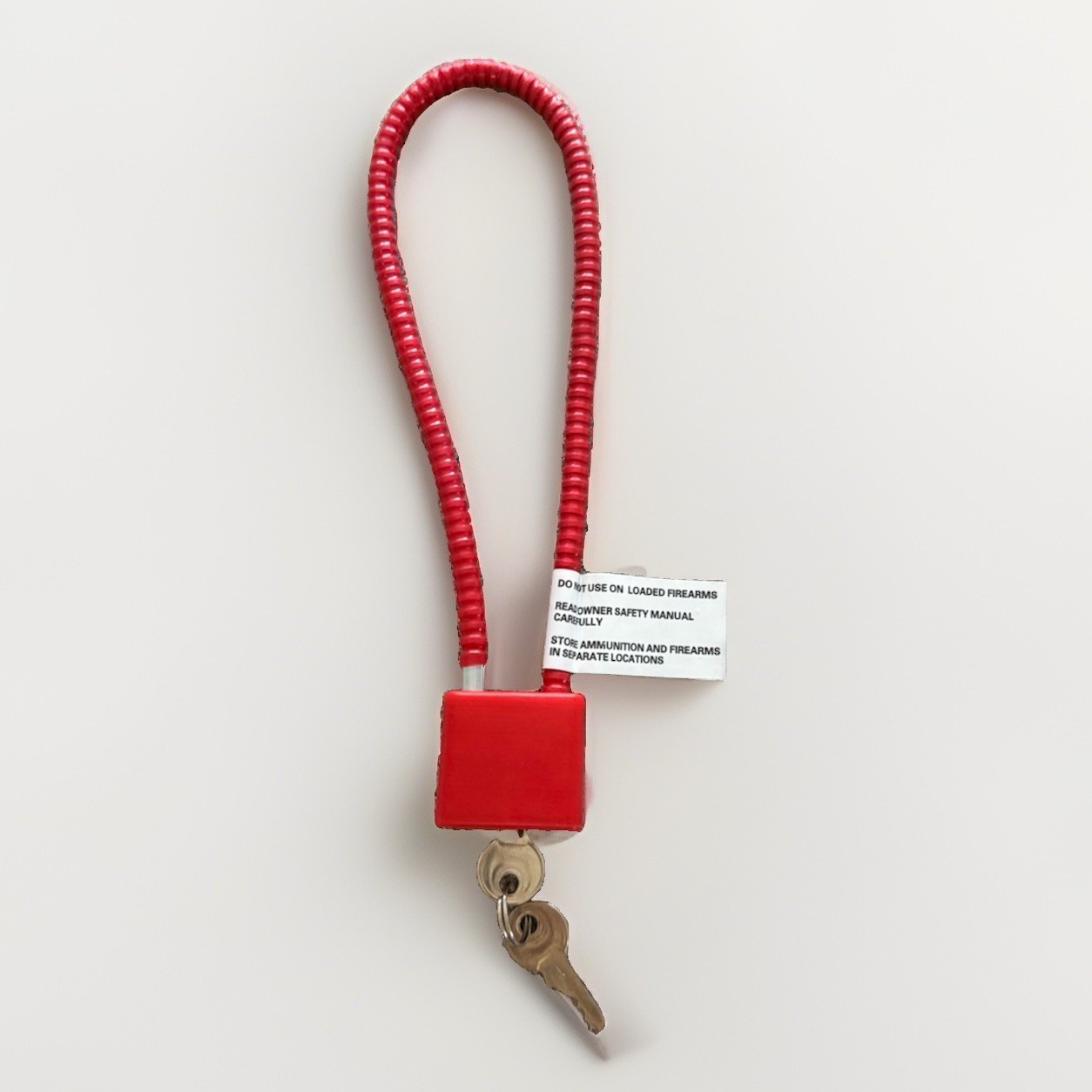 Small Steel Cable Gun Trigger Lock which fits most Pistols, Shotguns and Rifles