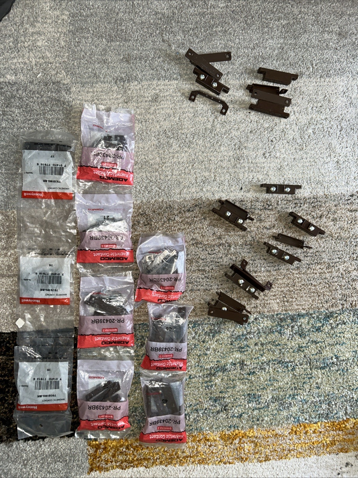 ADEMCO Honeywell PR-20439BR 7939WG-BR MAGNETIC CONTACT Resideo Brown 12 pcs Lot