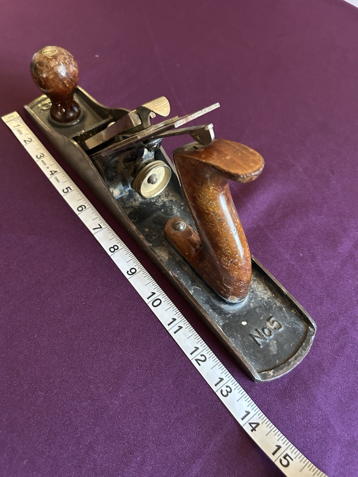 Stanley Bailey No 5 Carpenter’s Plane Made USA Woodworking Tool Antique