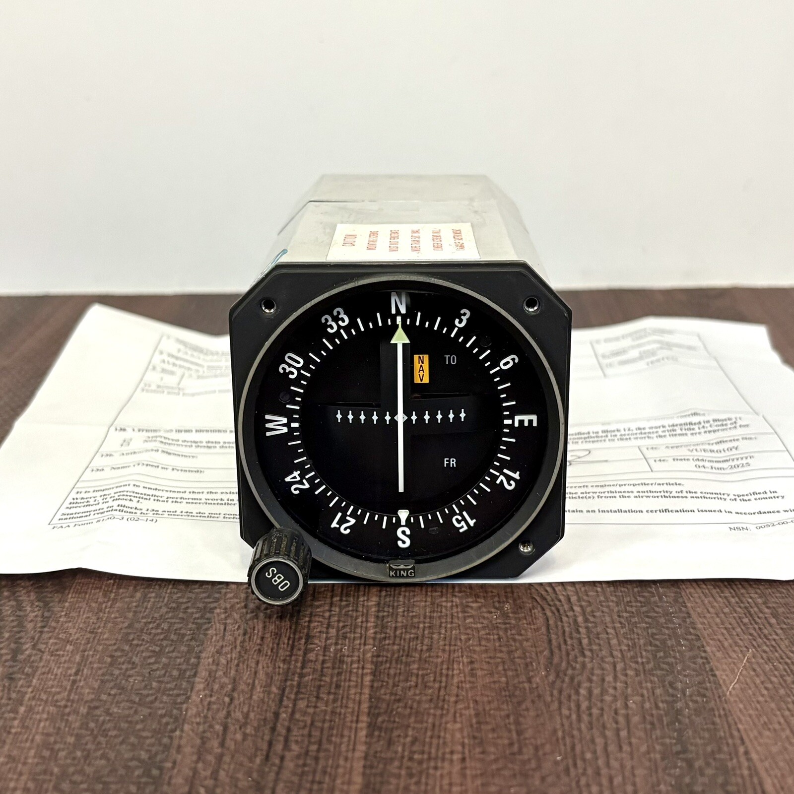 King KI 203 Indicator PN 066-3034-00 With New 8130-3