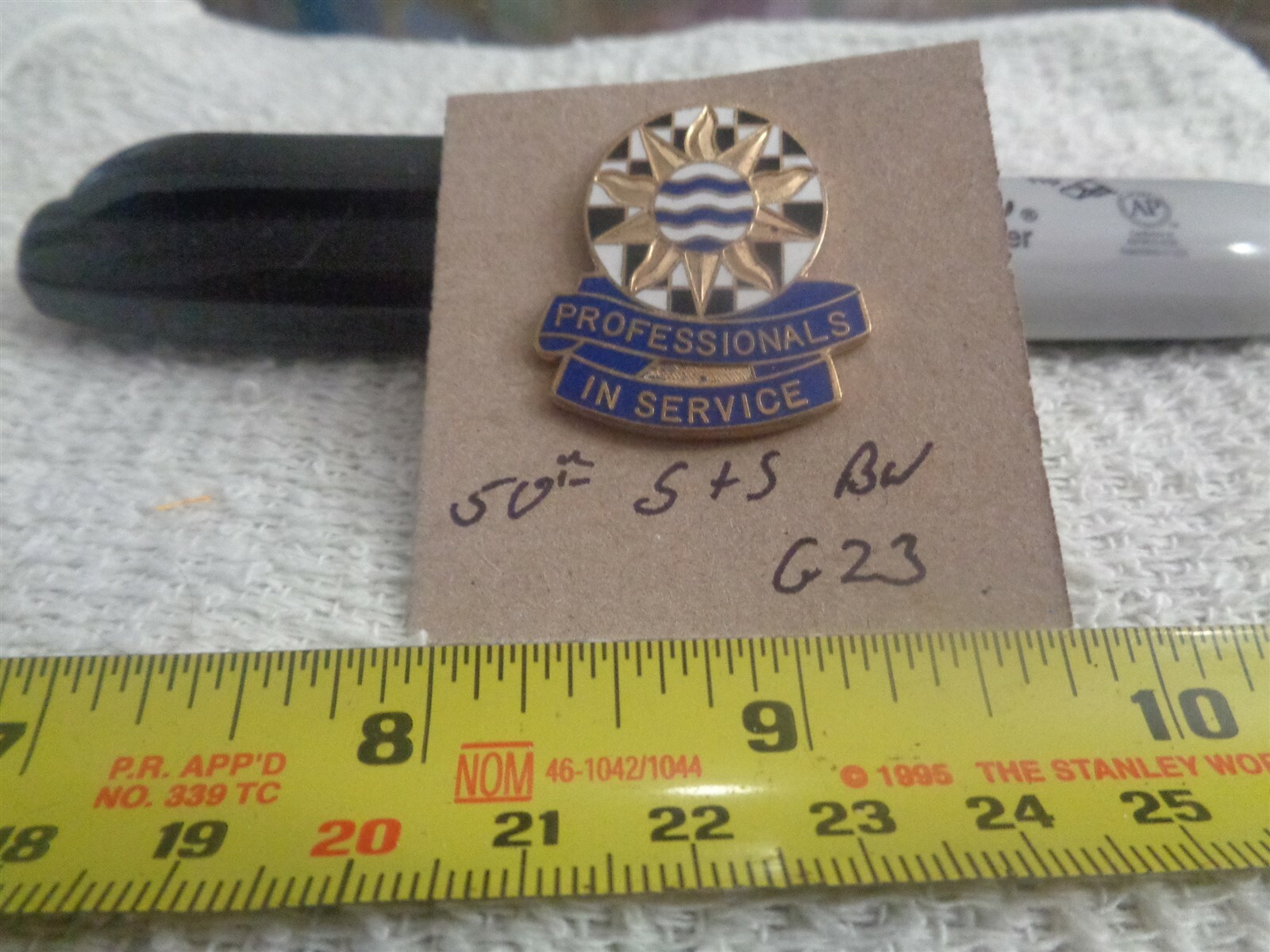 50th S & S Battalion G23 Unit Crest, DI, DUI (DRAW#34)