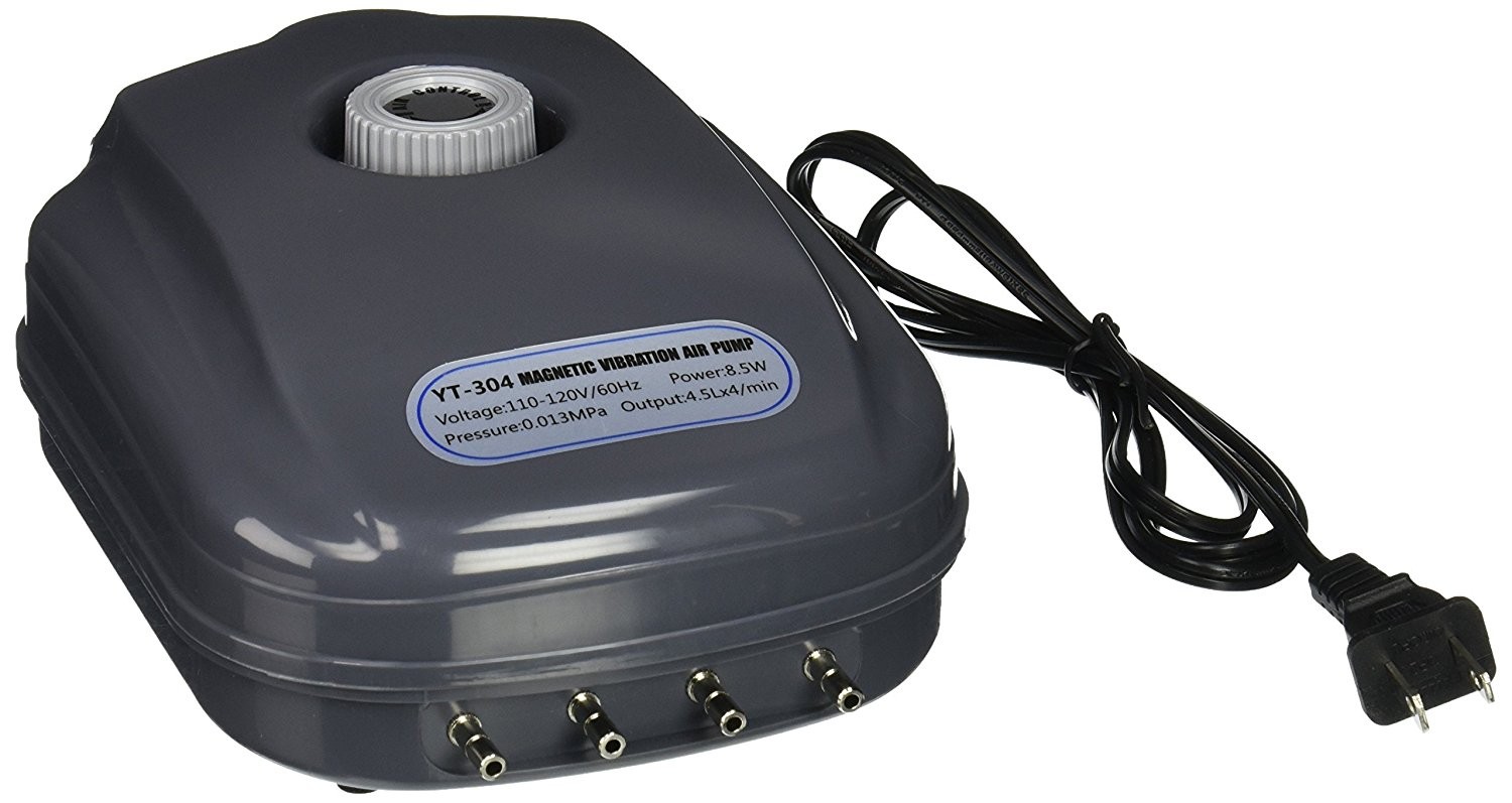 300 Gallon Adjustable Silent Air Pump Large Aquarium Fish Tank 4 outlet