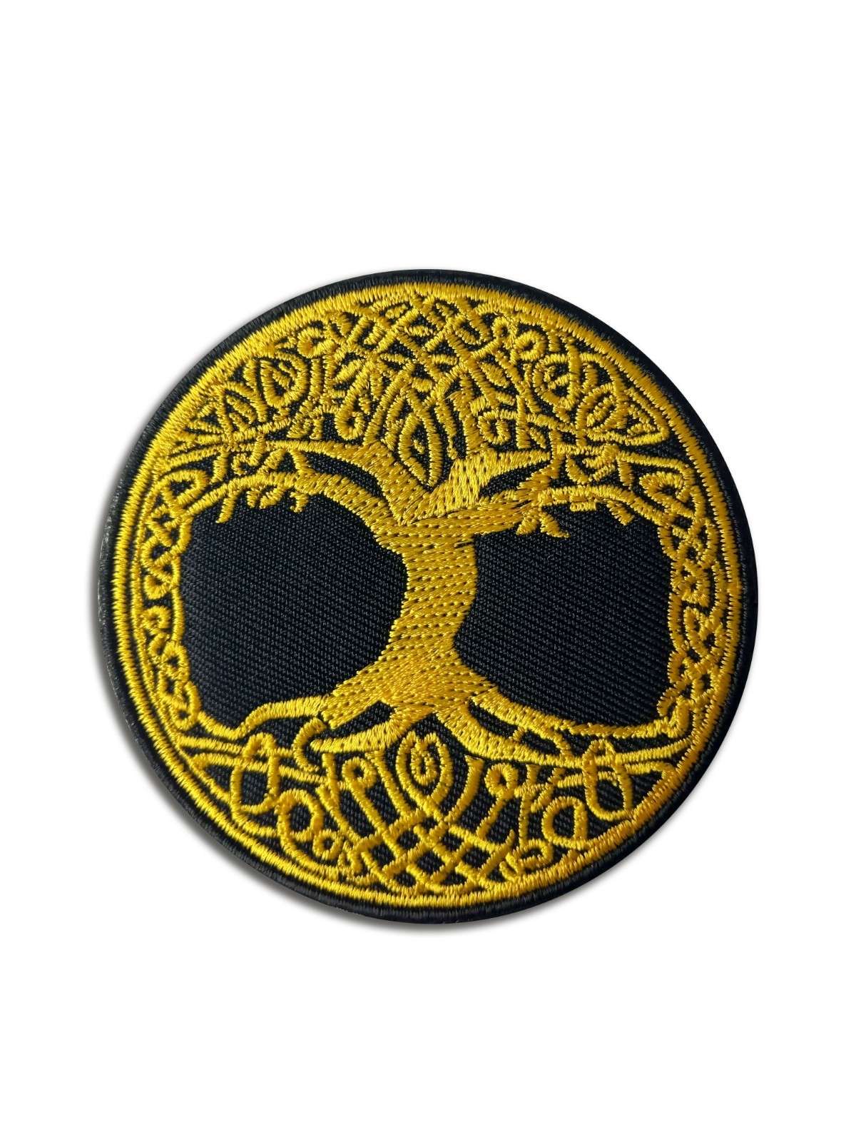 Tree of Life - Yellow - Embroidered Patch 3" - Hook and Loop - Tactical Patch