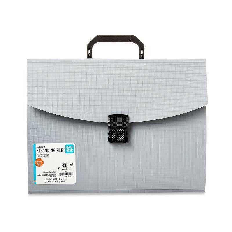 26 Pocket Expanding File Folder Organizer Legal Size Lightweight Durable Storage