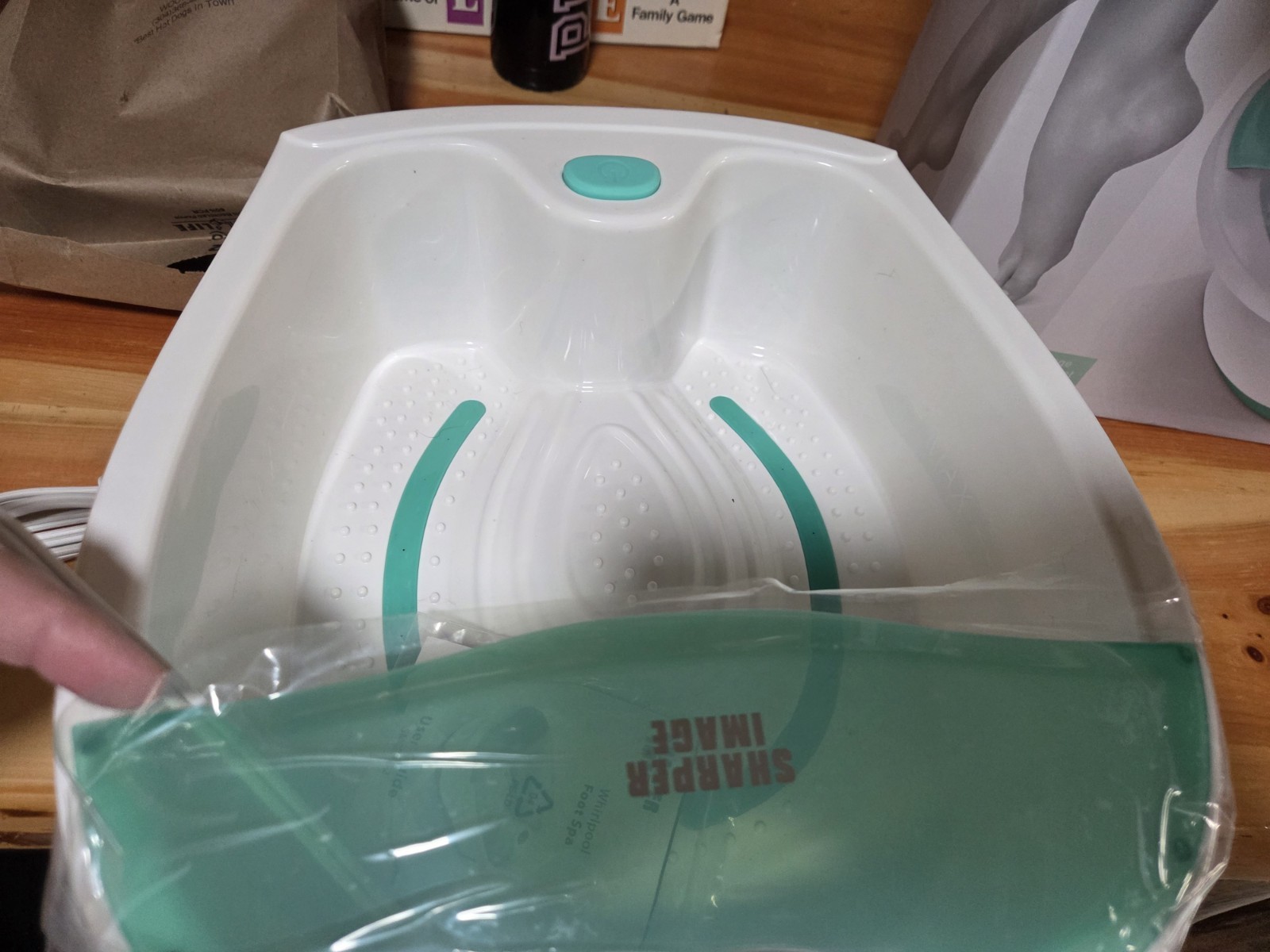 2018 Sharper Image Whirlpool Foot Spa Circulation Calluses Bubble Jets Massage