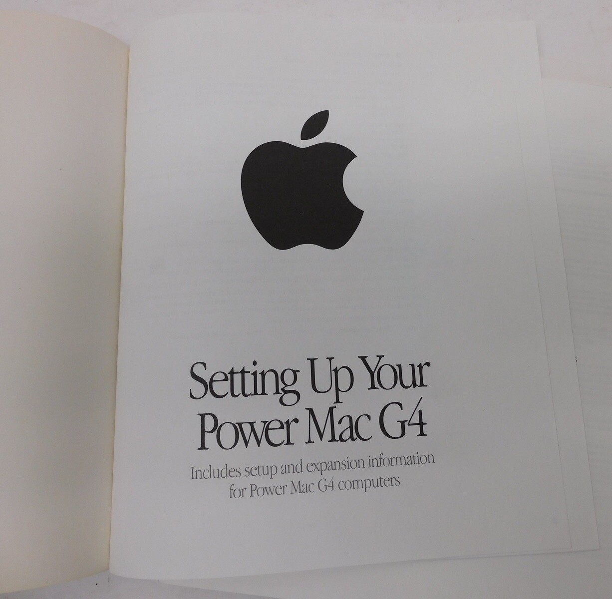 “Getting Started With Your PowerBook G4” Plus Misc Apple Paperwork VG Used Cond.
