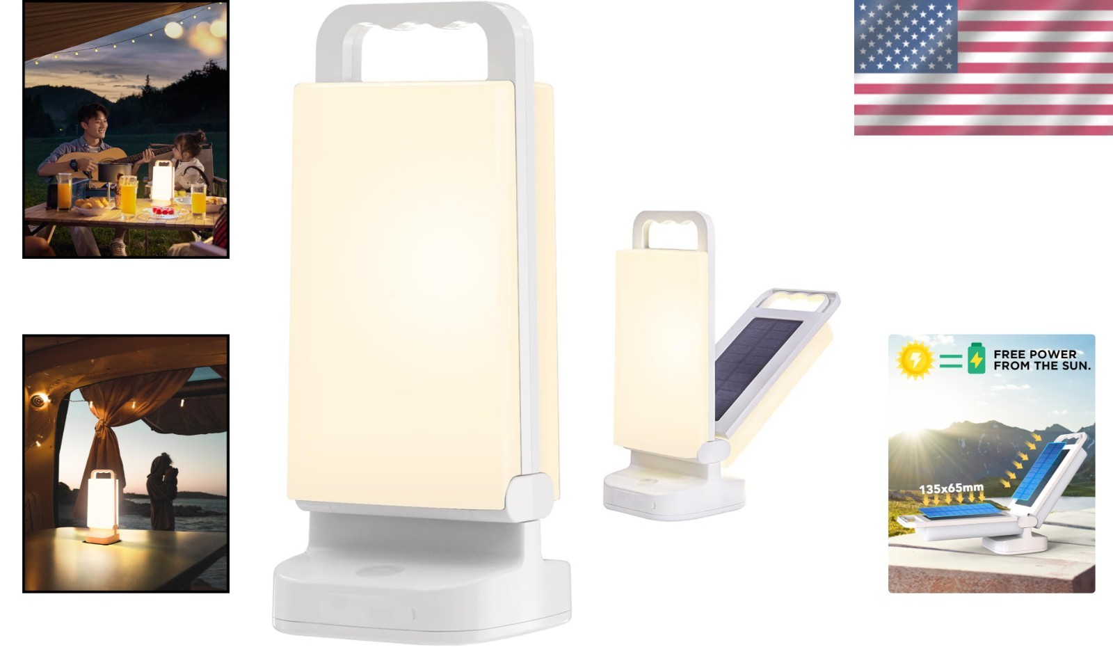 Lightweight Solar Tent Light, 80HRS Runtime