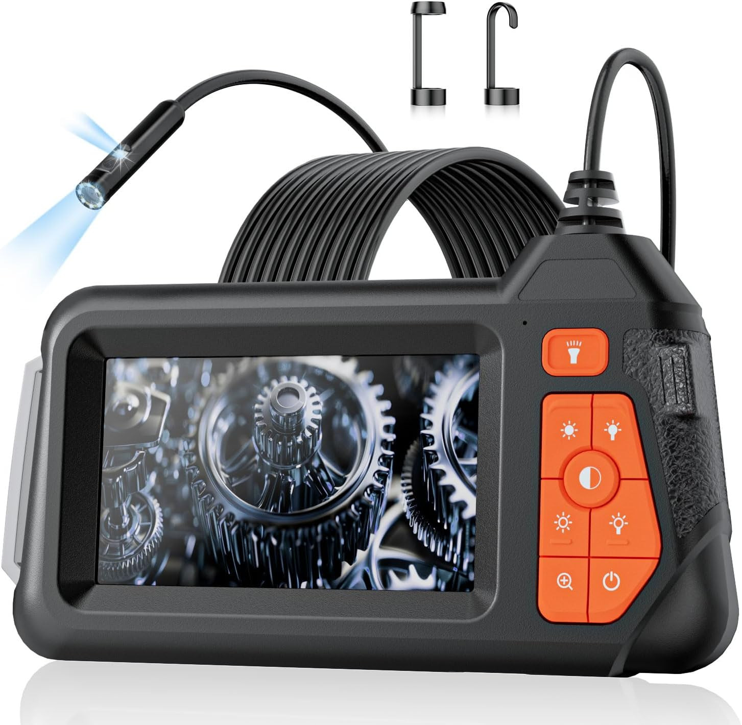 Endoscope Camera with Light: 4.3" 1080P HD Dual-Lens Inspection Borescope Camera
