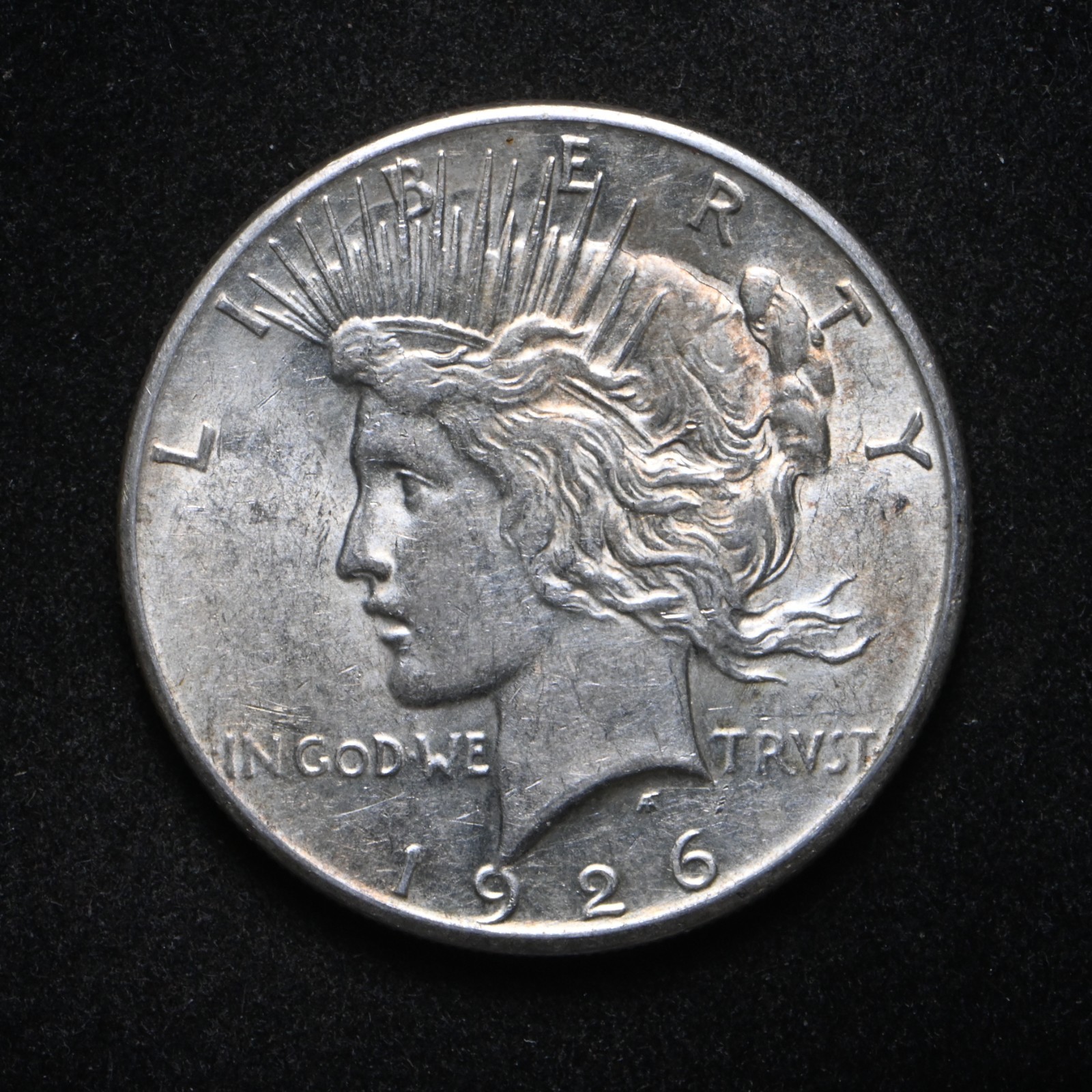 1926-S Peace Silver Dollar AU+ (cn16857)