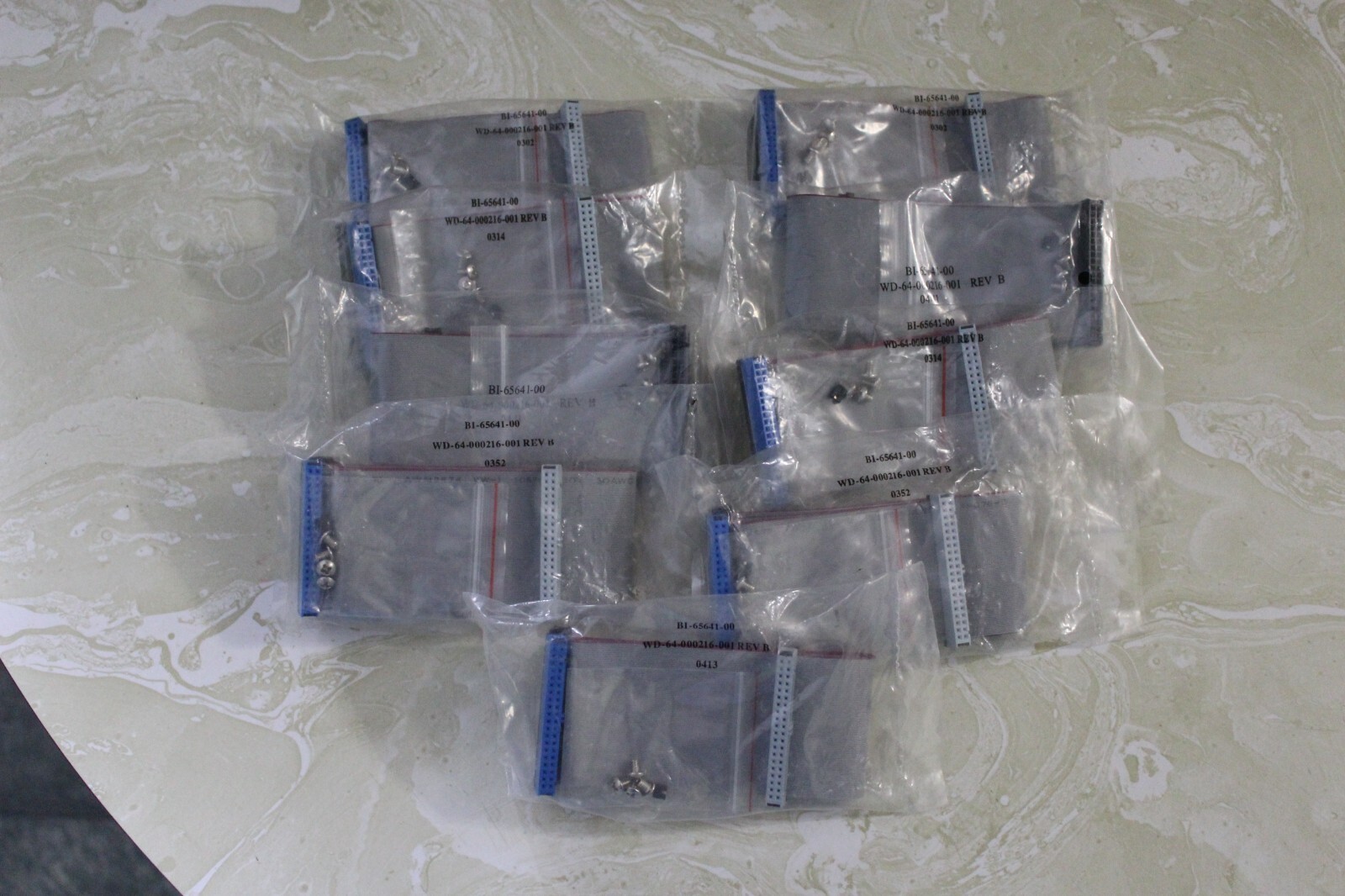 LOT OF ( 9 ) SEALED BI-65641-00 Cable Ribbon WD-64-000216-001 Rev B 0451