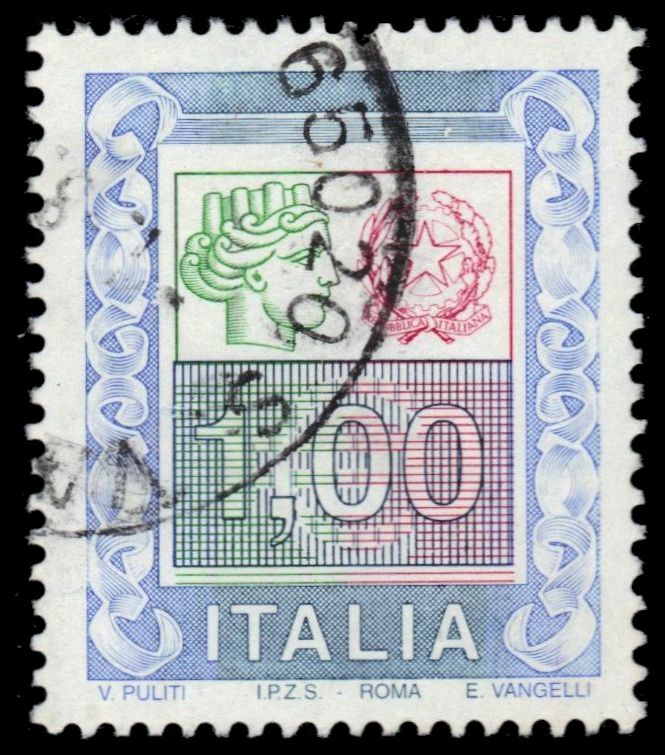 ITALY 2454 - Allegory of Italia "2002 Printing" (pf3027)