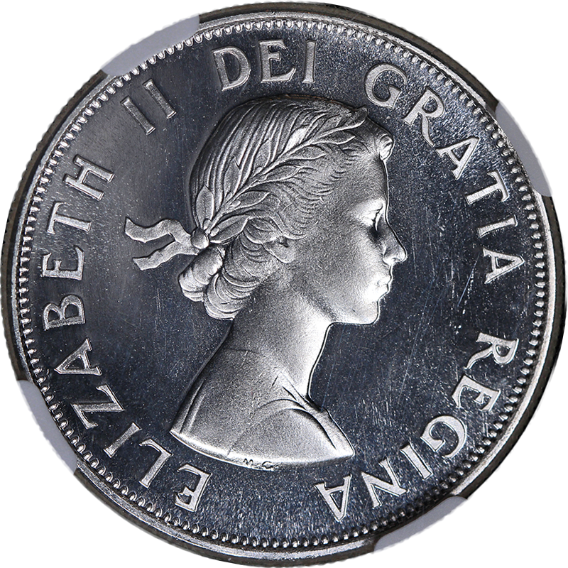 1961 Canada Silver 50 Cent NGC PL67 Cameo Proof-Like