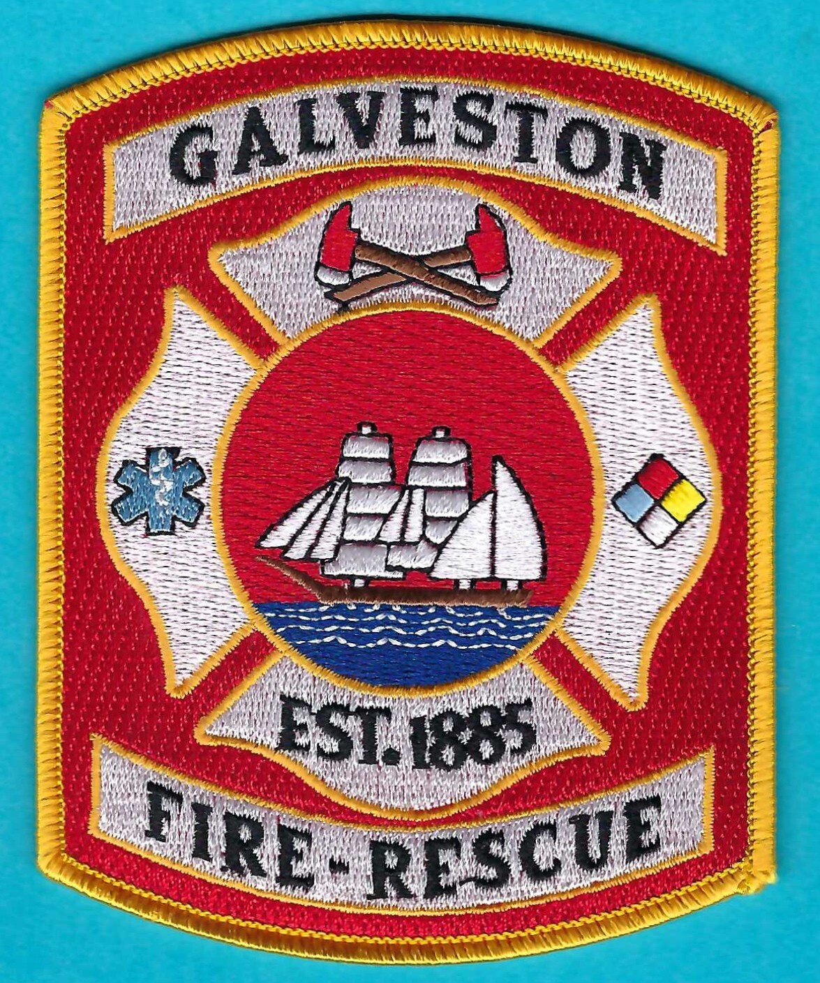 GALVESTON TEXAS FIRE RESCUE PATCH
