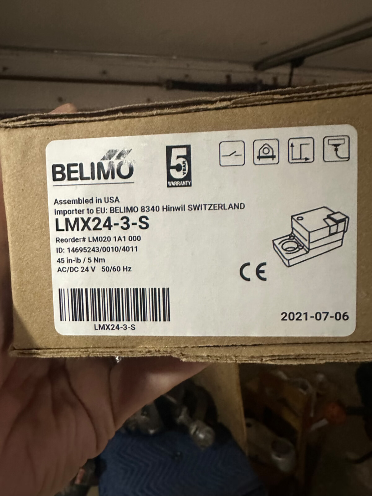 Belimo - LMX24-3-S | Non Fail-Safe Actuator