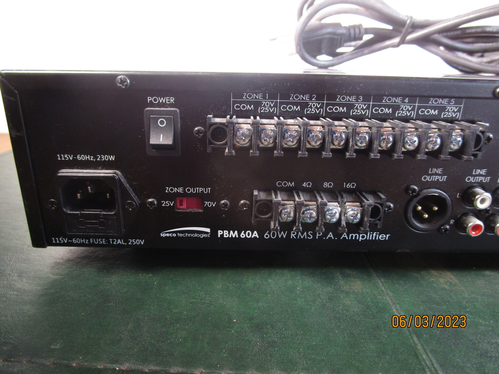 Speco Technologies PBM60A Amplifier