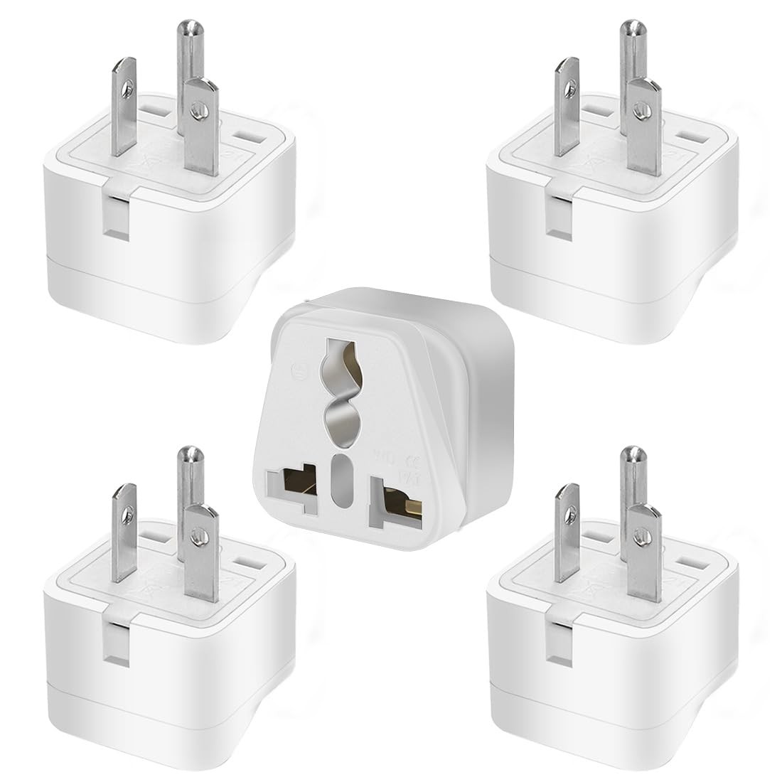 5PCS NEMA 6-20P to Universal 3-Pin Socket Power Adapter Converter,15A 250V,fo...