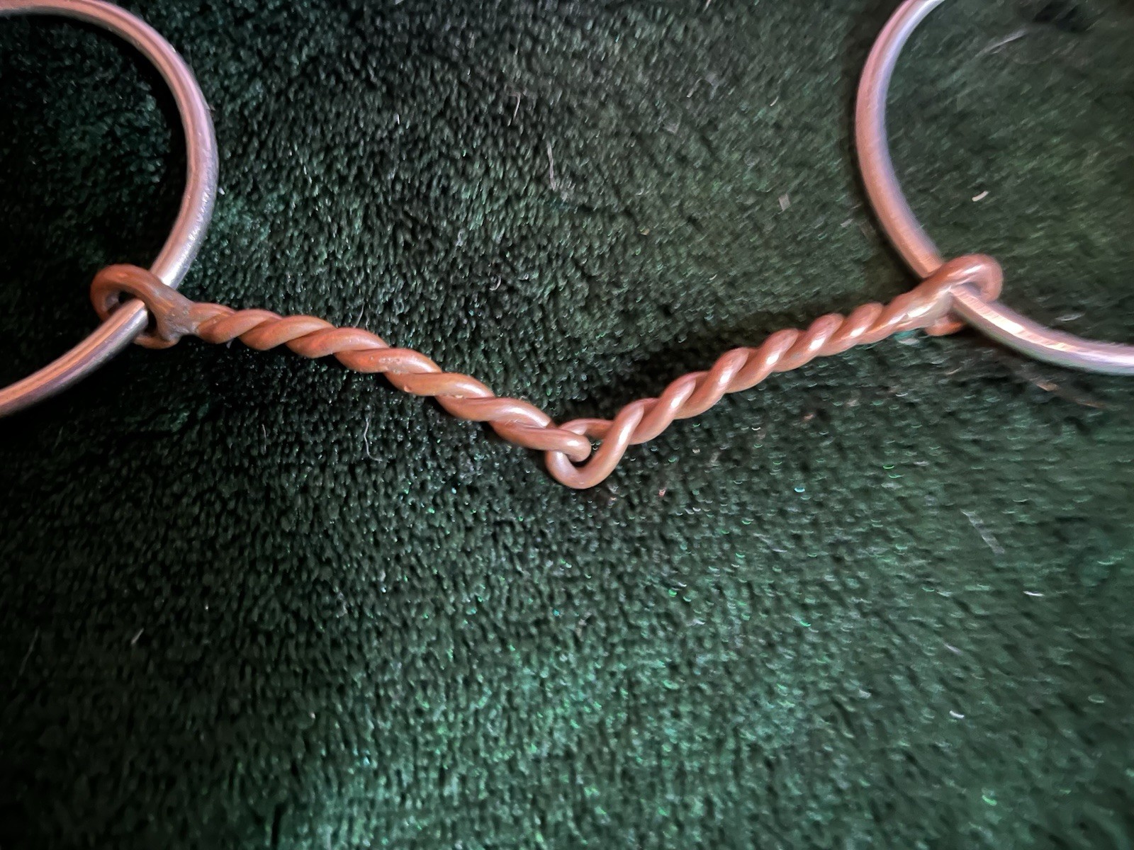 Reinsman 3” Loose Ring Sweet Iron Copper Thin Twisted Wire Training Snaffle Bit